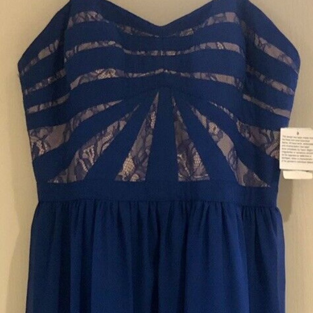 AIDAN MATTOX Evening Gown Brand New w/tags Size 8 in Blue
